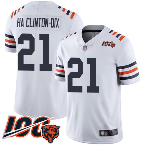 Chicago Bears Limited White Men Ha Ha Clinton-Dix Jersey NFL Football #21 100th Season